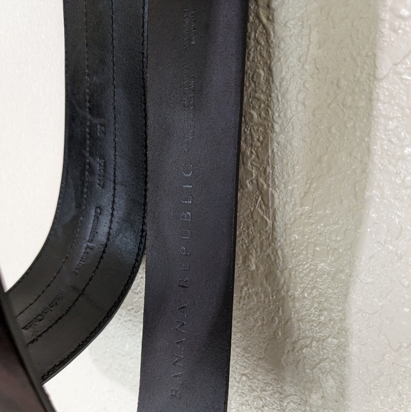 Thick black and silver belt and warm brown belt with interesting buckles - Picture 4 of 5